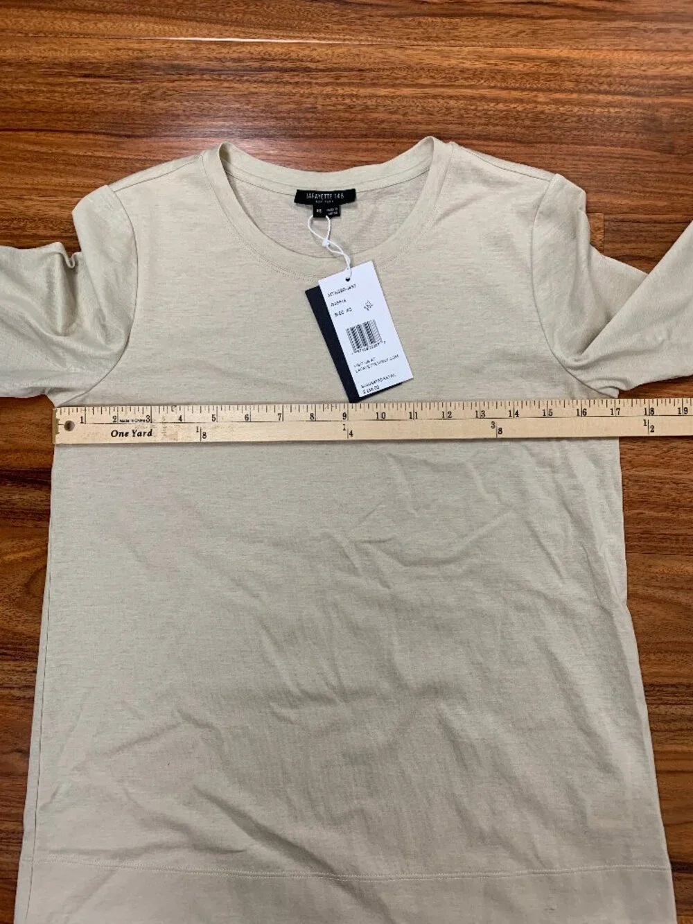 Lafayette 148 Raffia Hemp Blend Long Sleeve Top NWT - Picture 8 of 10